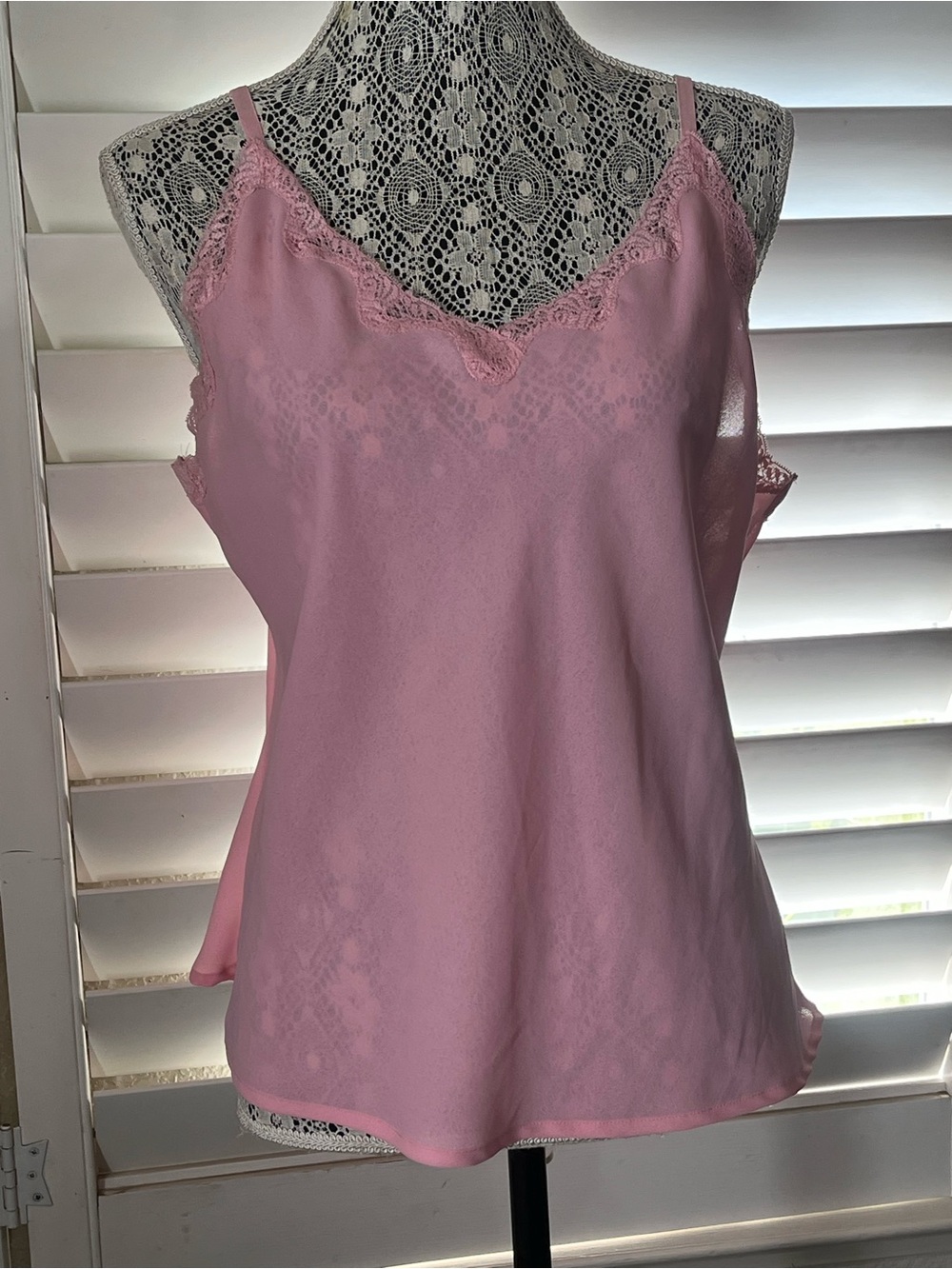 Apt. 9 Pink Lace-Trim Slip Cami